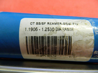 CARBIDE TIP STRAIGHT SHAFT/FLUTE REAMER 1.1906-1.2530 DIA RANGE 07180151