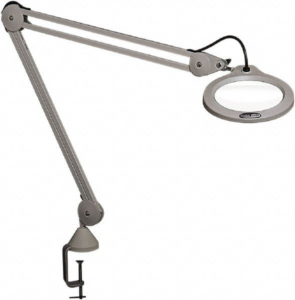 Vision Task Light: LED, 45" Reach, Spring Suspension Arm, Clamp-On LFG028214