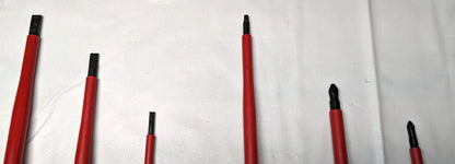 WIHA Screwdriver Set 6 Pc Insulated Slotted Phillips Square 32097 INCOMPLETE SET