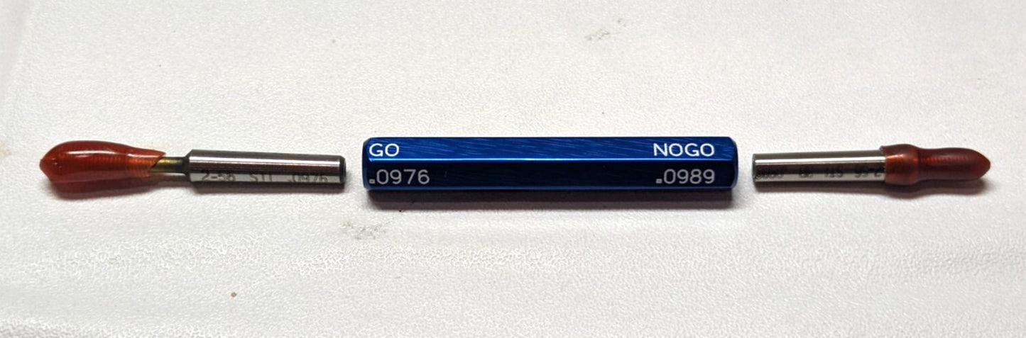 2-56 Thread  HSS  Class 3B  Screw Thread Insert   Go/No Go Set  90767-000