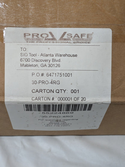 PRO-SAFE Floor &amp; Aisle Marking Tape: 4" W, 100' L, 30 mil Thick 30