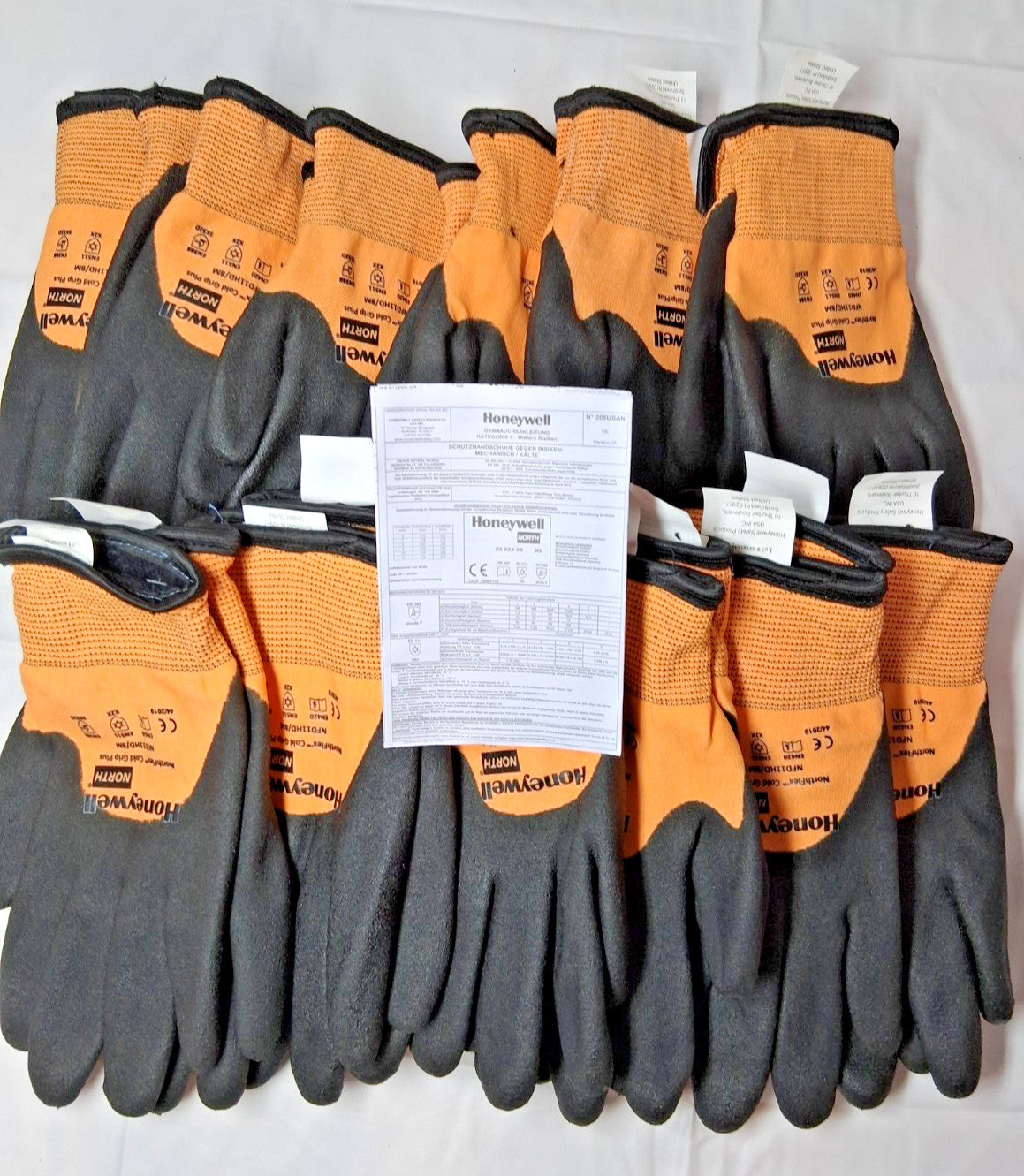 Honeywell NORTH Nylon PCV Coated Cut-Resistant Gloves QTY12 NFD11HD/8M