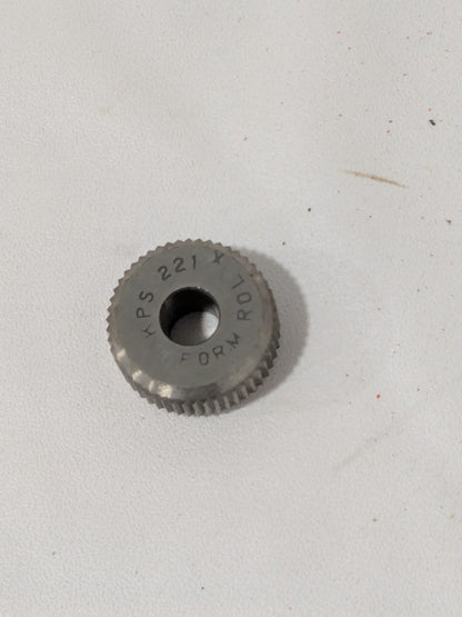 Beveled Face Knurl Wheel: 3/4″ 90 ° Tooth Angle 21 TPI, Straight, Cobalt KS KPX2