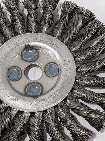 OSBORN Wheel Brush: 6" Wheel Dia, 1/2" Face Width 0002675800