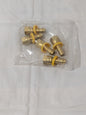 Barbed Push-On Hose Female Connector: 9/16" UNF, Brass Qty 5 38212866