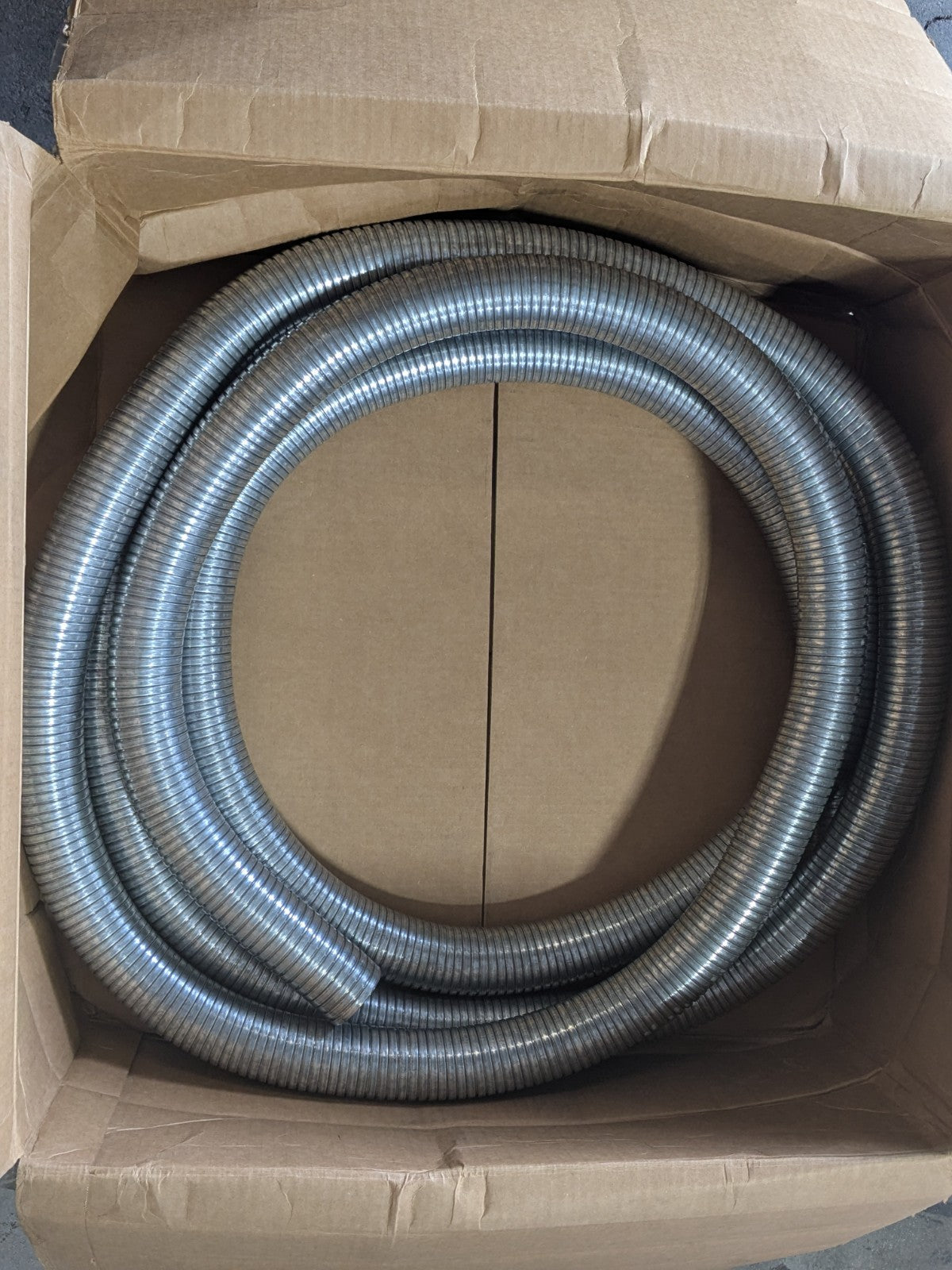Federal Hose Flexible Metal Duct Hose 25 Ft x 2 In Galvanized Steel 10074