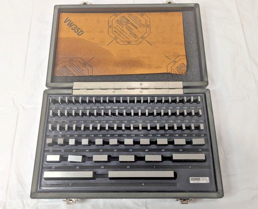 SPI 81 Piece Gage Block Set 0.05 to 4'' Range Economy Grade 30-912-0