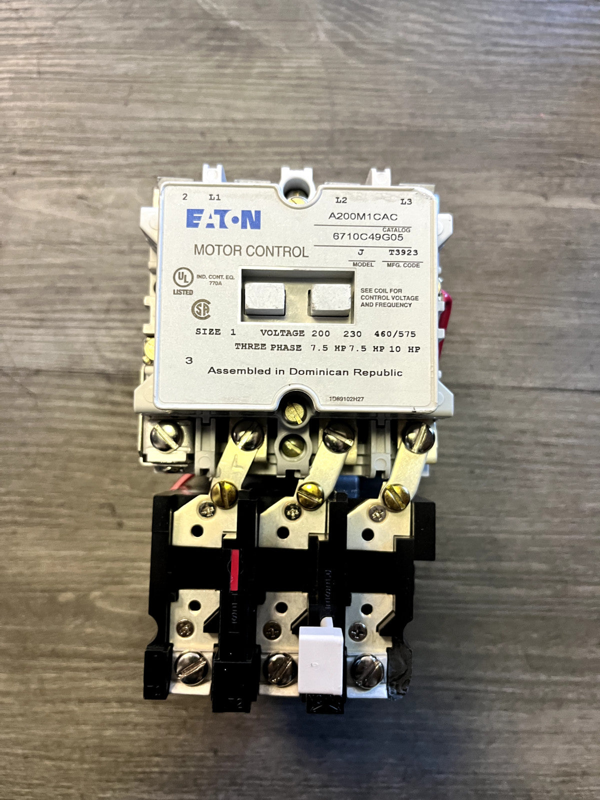 Eaton 27 Amp, NEMA Size 1, Nonreversible Open Enclosure NEMA Motor Starter