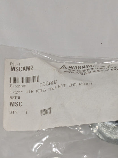 Dixon 1/2" NPT, Universal Hose Coupling with Male NPT Ends 5 PCS MSCAM2