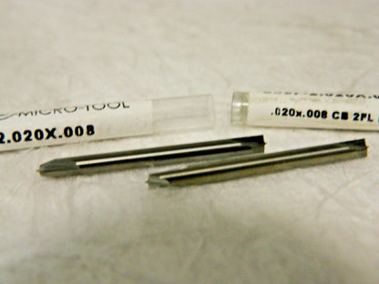 Richards Corner Rounding End Mill 2 FL .020x.008" QTY 2 839F-2.020X.008