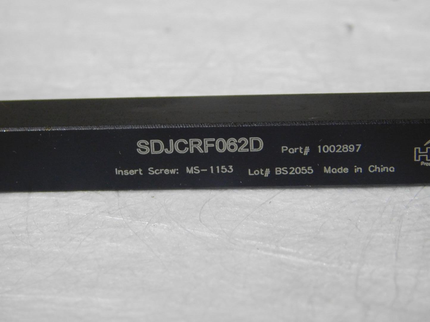 Hertel Indexible Turning Toolholder 3/8” x 3/8” Shank RH 6” OAL SDJCRF062D