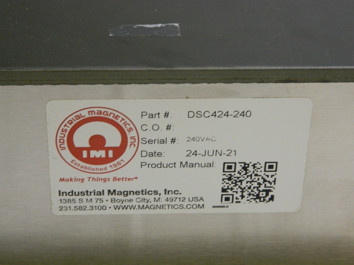 Industrial Magnetics Demagnetizer 12 L x 6-1/4 W x 4-3/4 H DSC424-240 REPAIR