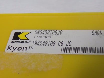 Kennametal Kendex Ceramic Inserts 9Pk SNG453T0820 SNG453 KY3500