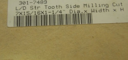 Side Milling Cutter 7" x 15/16" x 1-1/4" HSS 28T #3017489