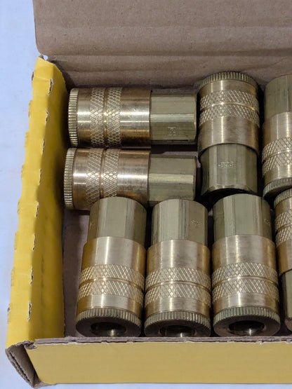 Parker Pneumatic Hose Coupling: 1/4-18, 1/4" Body Dia Box of 10 B23