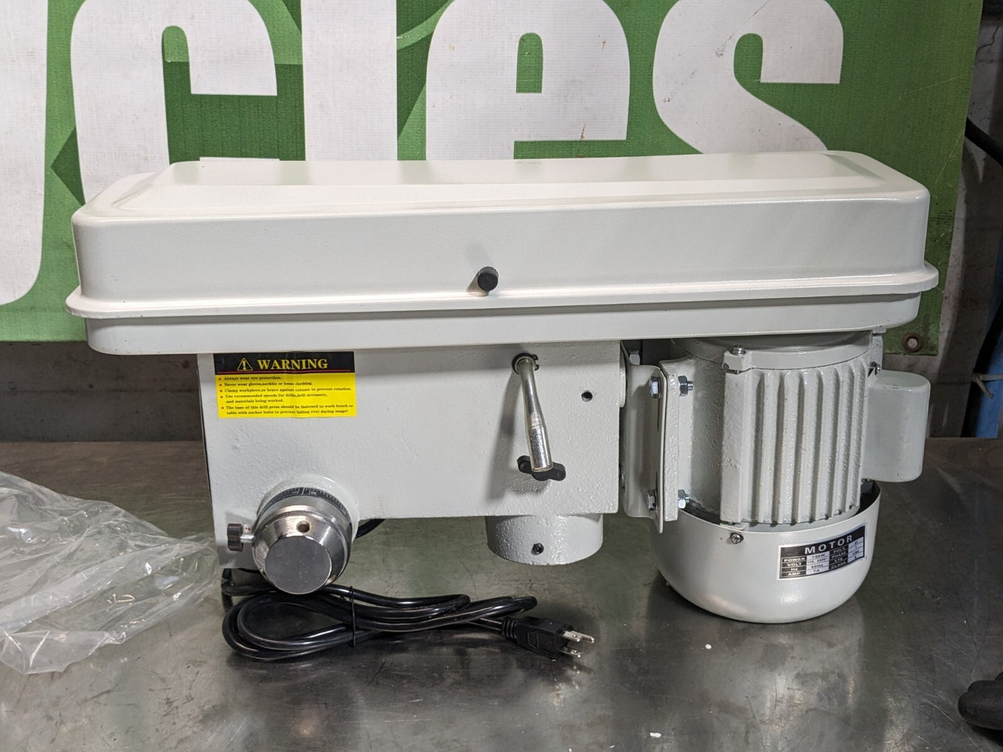 Enco Bench Drill Press 17" Swing 16 Speed 220 to 3400 RPM 115v Parts / Repa