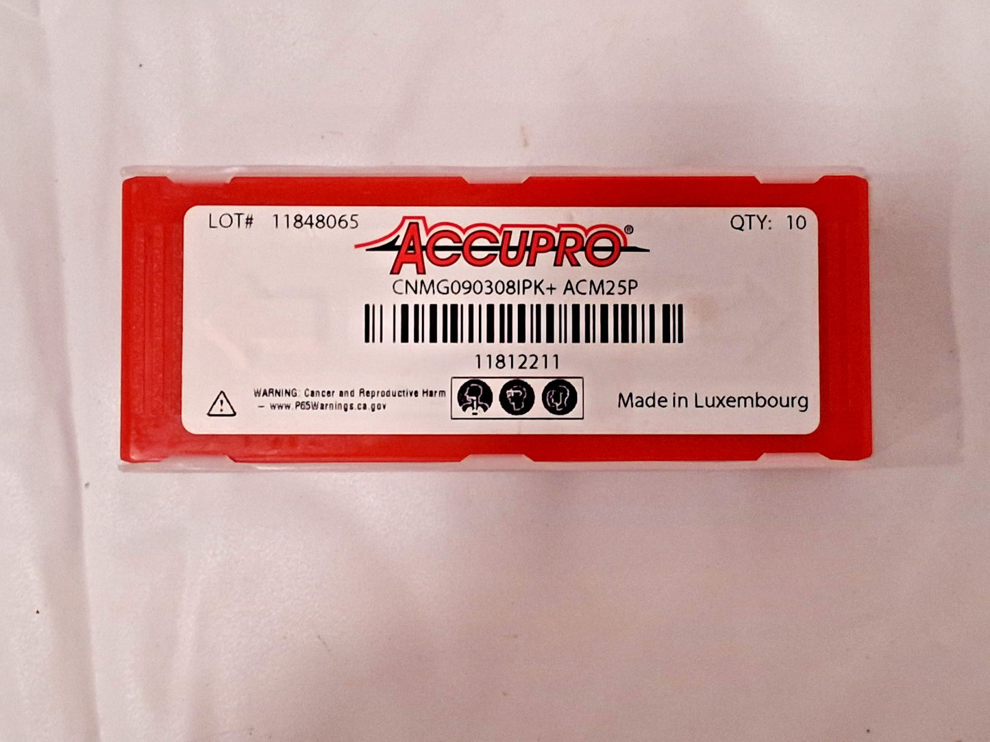 Accupro Carbide Turning Inserts QTY10 CNMG322IPK+ ACM25P 75264606