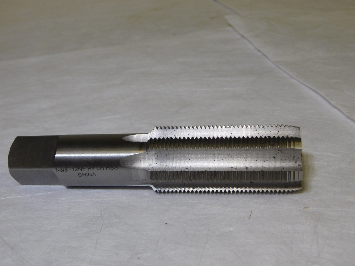 Interstate HSS Standard Hand Plug Tap 1-3/8-12 UNF 6Fl RH 6-1/16 OAL 04489555