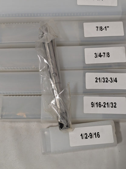 8 Piece Expanding Lathe Mandrel Set 1/2 to 2" Face Dia 262-3030