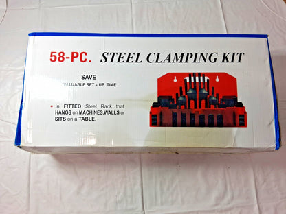 Professional Fixture Clamp Step Block & Clamp Set 58pc 06944607