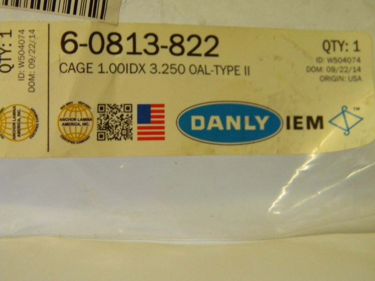 Dayton Lamina 6-0813-822 3-1/4" Die Spring Accessories Ball Bearing Cage Qty. 1
