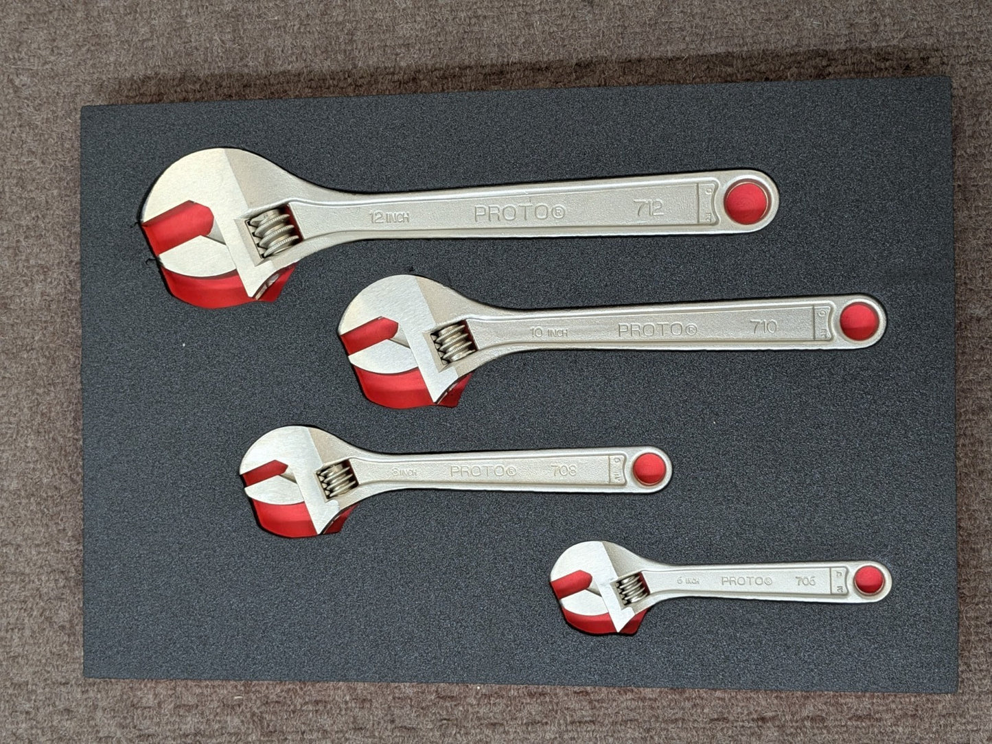Proto 230 PC. Mixed Hand Tool Set w/ Foam Inserts SAE / Metric 3/8", 1/2" Drive