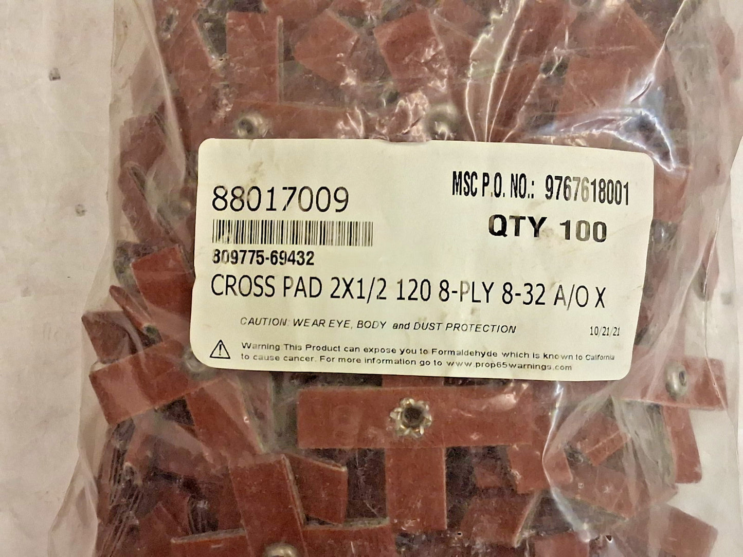 Pro Aluminum Oxide Cross Pads QTY100 Fine Grade 120 Grit 809775-69432
