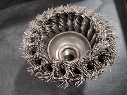 Osborn Steel Knotted Cup Brush 2-3/4" Dia 0.02" Wire Dia 33561