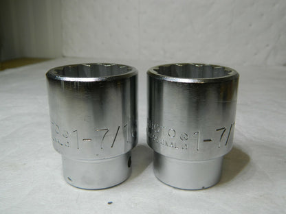 Proto Standard Hand Socket 1-7/16" 3/4" Drive 2-13/32" OAL Qty 2