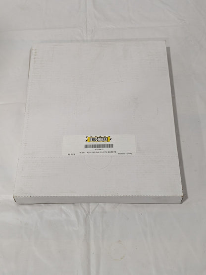 (50) Tru-Maxx Sanding Sheet 9" Wide x 11" OAL, 320 Grit, Aluminum Oxide 67009910