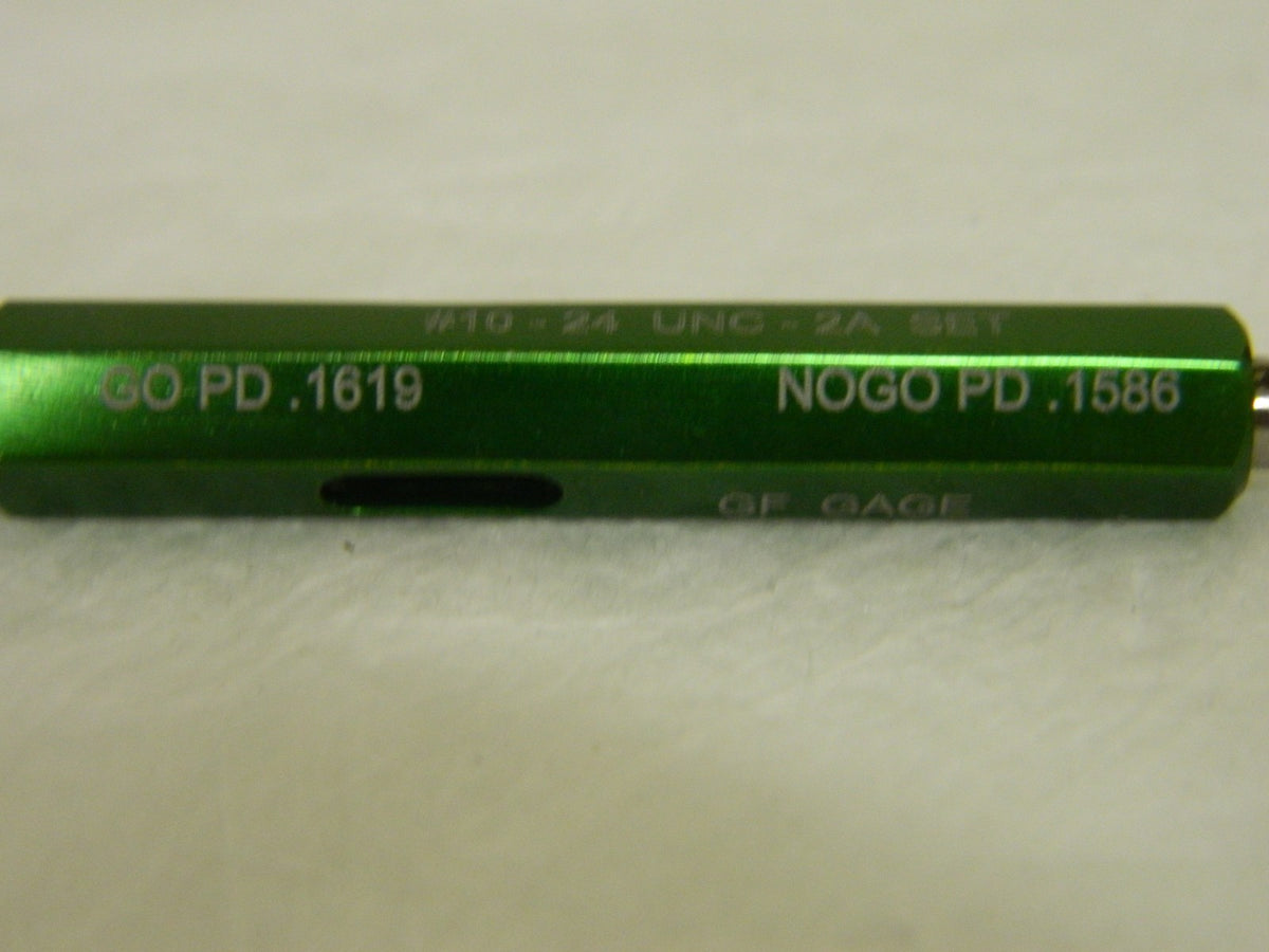 GF Gage Truncated Taperlock Thread Gage 10-24 Class 2A Go/No Go #S0190242AS