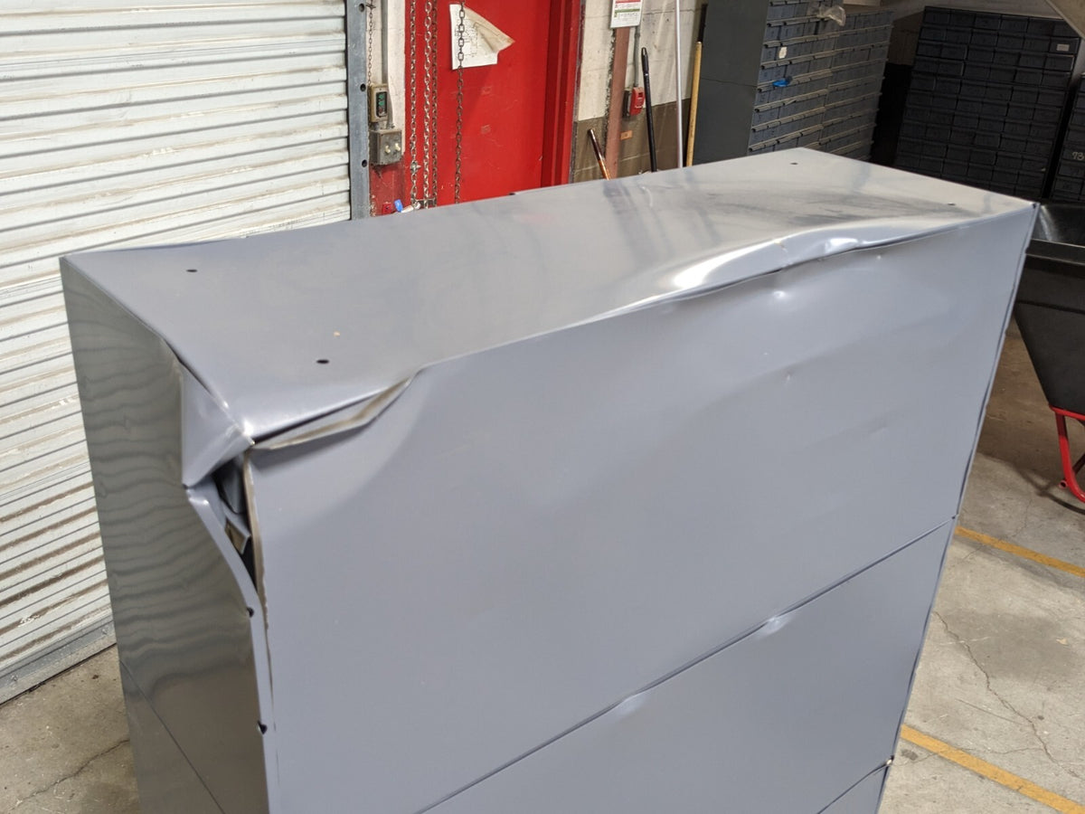 Durham Steel Bin Storage Cabinet 96 Drawer 62 x 34 x 12 022-95 Scratch N Dent