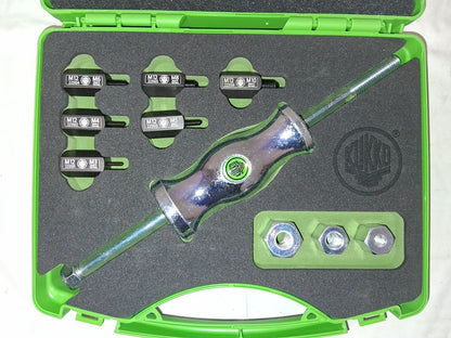 KUKKO Slide Hammer Set 9" OAL 1 Jaw 10 Pc KS-22-01