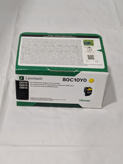 LEXMARK GENUINE 80C10Y0 Toner Cartridge Yellow for CX310 CX410 CX510