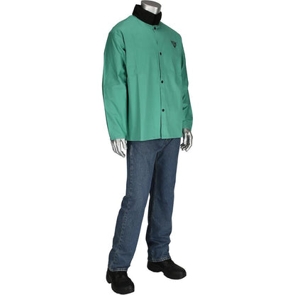 Ironcat Jacket: Fire-Resistant & Welding, Size 3X-Large, Cotton 7050/3XL