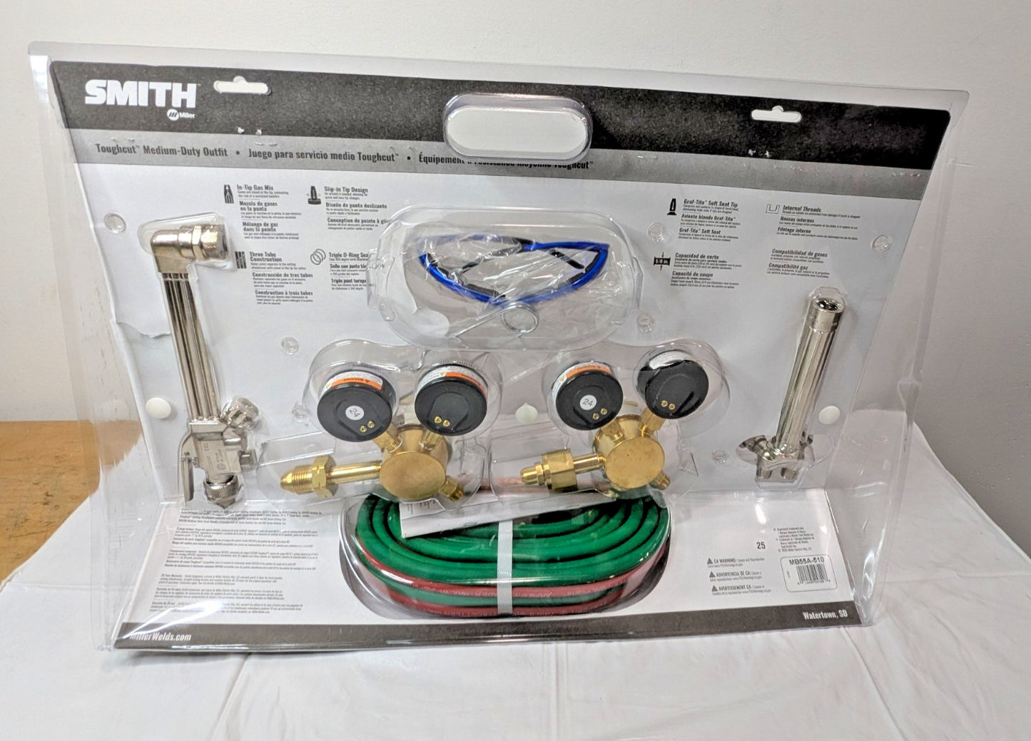 Miller/Smith Tough-Cut Oxy-Acetylene Cutting, Welding & Heating Outfit MB55A-510