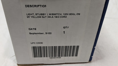 SafTLite Stubby II Hand-Held Fluorescent Work Light 25FT Cord 13W 120V 73131369