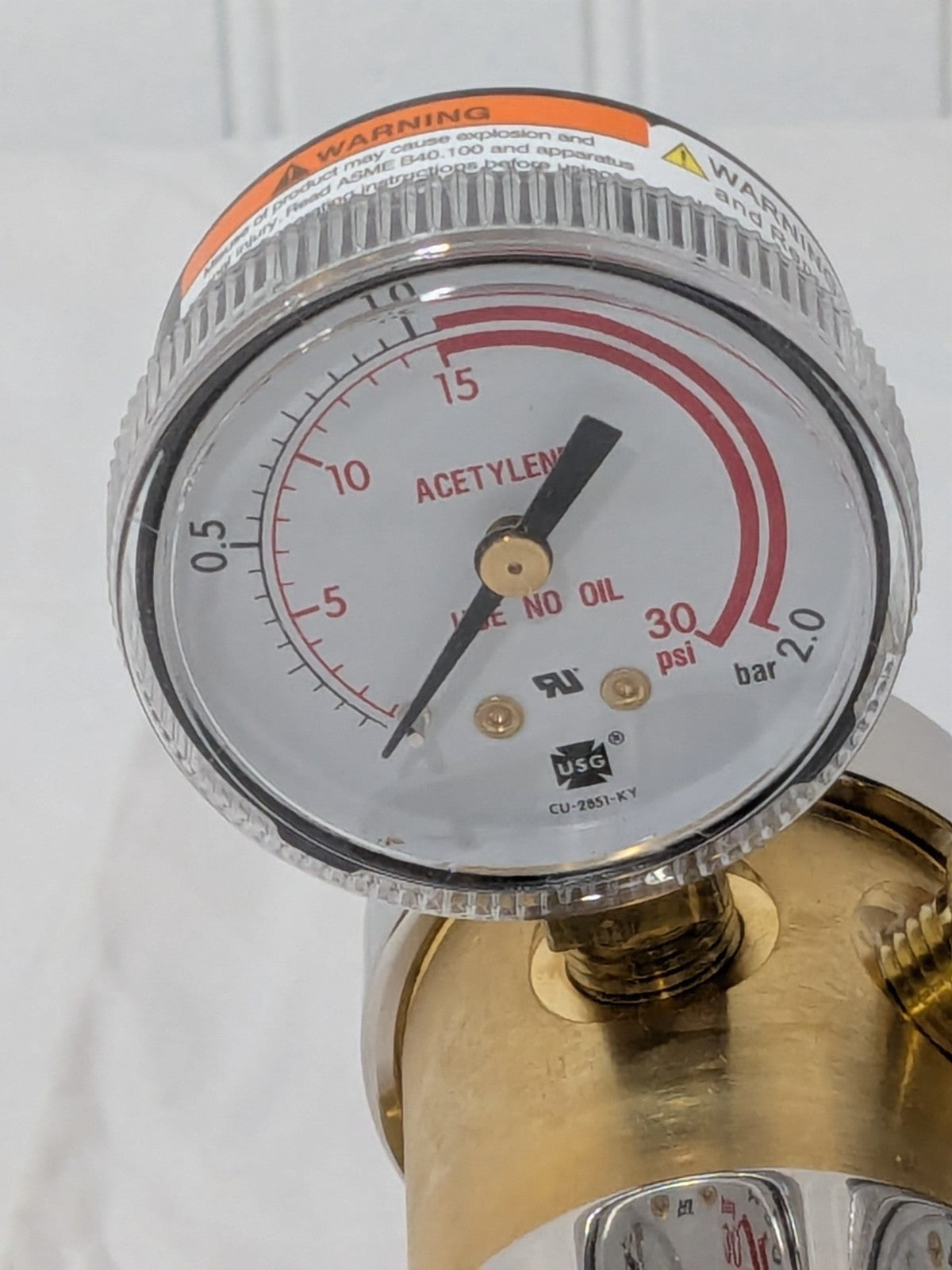 Smith/Miller Acetylene Welding Regulator: 300 CGA Inlet Connection 35-15-510