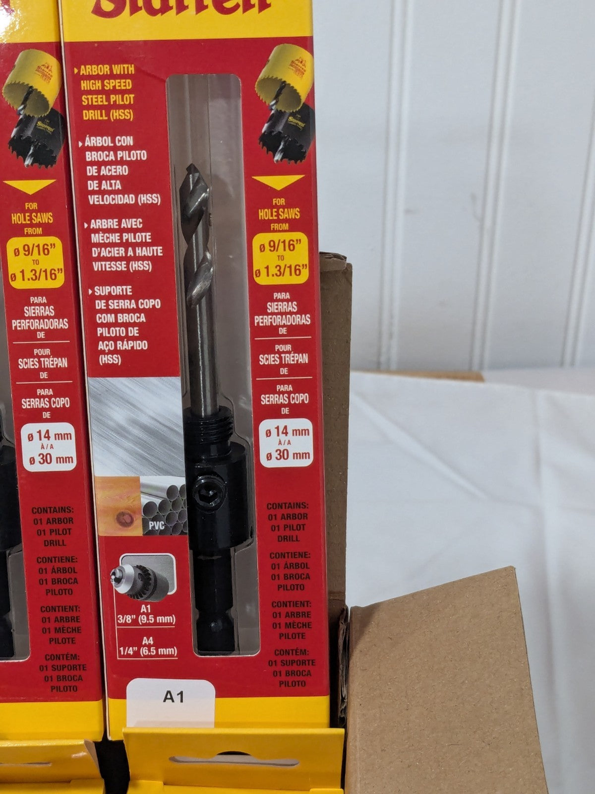 Starrett Hole Saw Arbor: Straight Shank, Drill Pilot Qty 6 55141