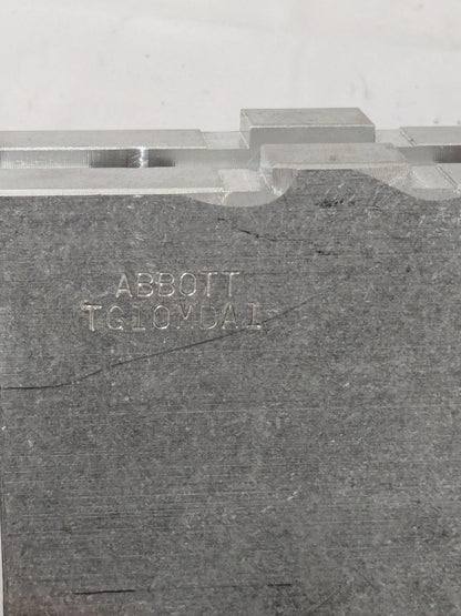 Abbott Soft Lathe Chuck Jaw: 1-1/2" OAW, 3" OAH, 4-1/2" OAL TG10MDA1