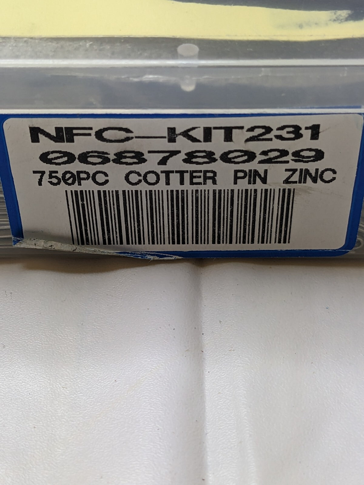 750 Piece, 1/16 to 5/32 Pin Diam, Cotter Pin Assortment NFC-KIT231