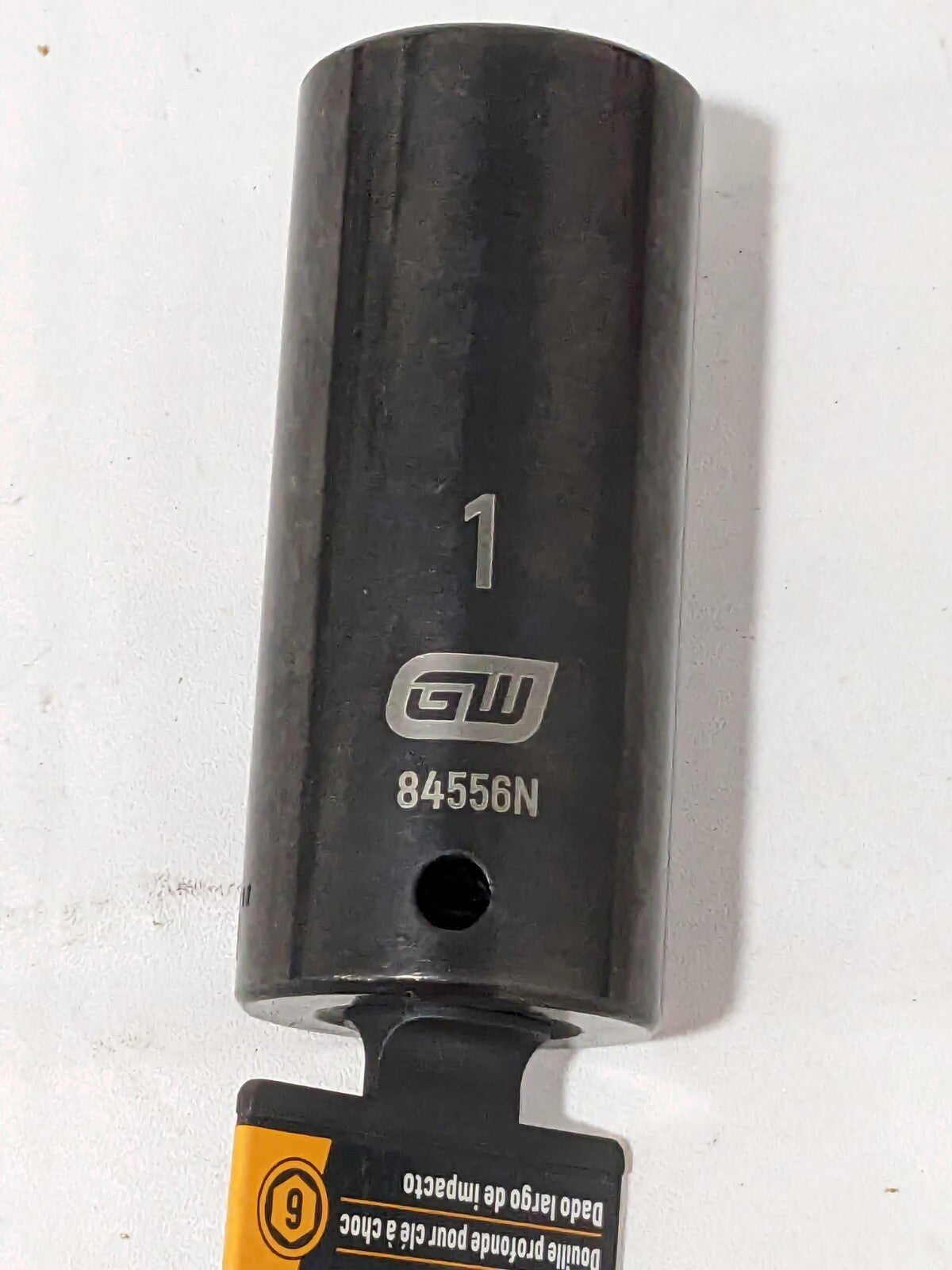 GEARWRENCH Impact Socket: 1/2" Drive, 1" Socket, Hex Drive 84556N