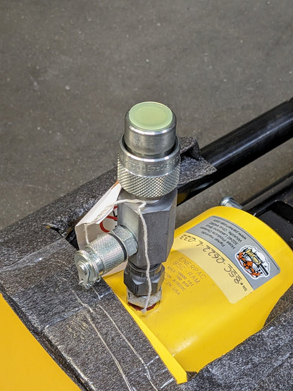 Parker Bench Mount Hose Crimper 60 Ton 3/16 to 1-1/4 Max. Cut Dia met