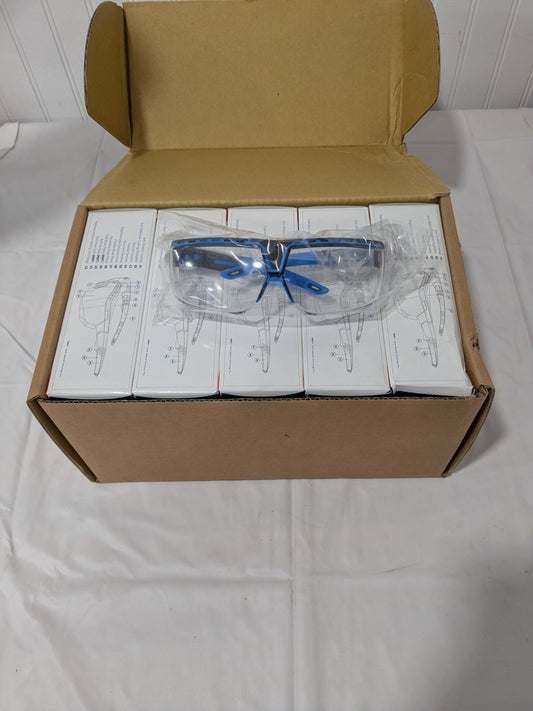 UVEX Safety Glasses: Clear Lens Color, Half-Frame Qty 10 S3853