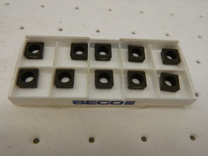 SECO Indexable Drill Inserts:qty 10 SCGX09P2 DP3000, Carbide 02807359