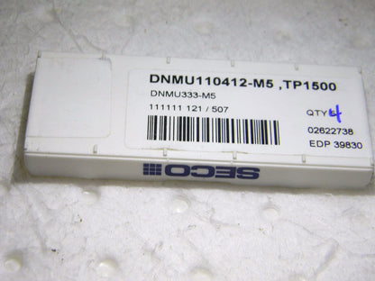 Seco Carbide Turning Inserts DNMU333M5 Grade TP1500 Box of 4 39830
