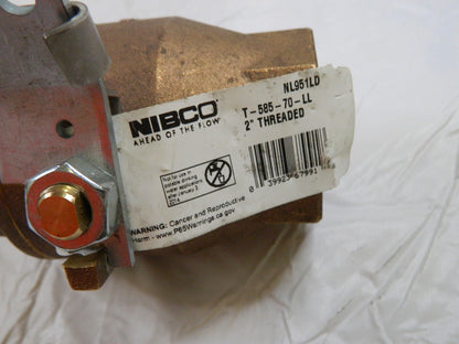 NIBCO Standard Manual Ball Valve: 2" Pipe, Full Port NL951LD