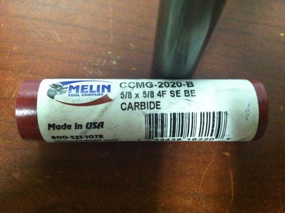 Melin 5/8" x 5/8" x 1-1/4" x 3-1/2" 4F Carbide Ball End Mill