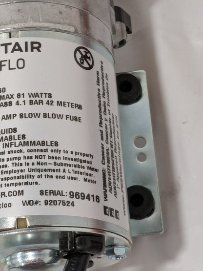 Pentair Diaphragm Spray Pump 1/10 HP, 3/8 Inlet, 3/8 Outlet 8020-503-250