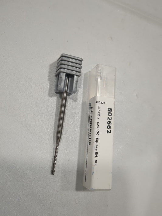 HARVEY TOOL Square End Mill 1/16"Dia 4 Fl Solid Carbide 802662